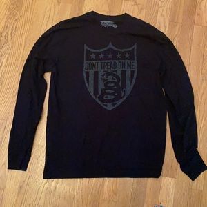 Don’t Tread on Me black long sleeve Shirt.Size XL.